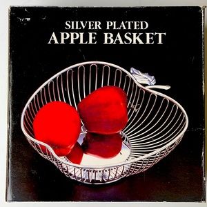 Silver Plated Apple Basket